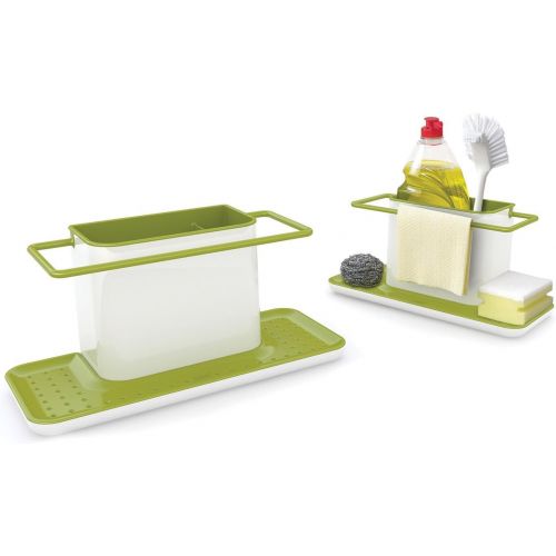 조셉조셉 Joseph Joseph 85049 Sink Caddy Kitchen Sink Organizer Sponge Holder Dishwasher-Safe, Large, Green