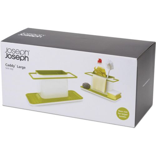 조셉조셉 Joseph Joseph 85049 Sink Caddy Kitchen Sink Organizer Sponge Holder Dishwasher-Safe, Large, Green