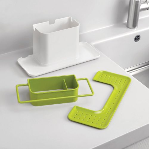 조셉조셉 Joseph Joseph 85049 Sink Caddy Kitchen Sink Organizer Sponge Holder Dishwasher-Safe, Large, Green