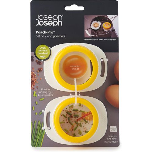 조셉조셉 Joseph Joseph 20113 Poach-Pro Egg Poacher Mess-Free Tool, 2-pack