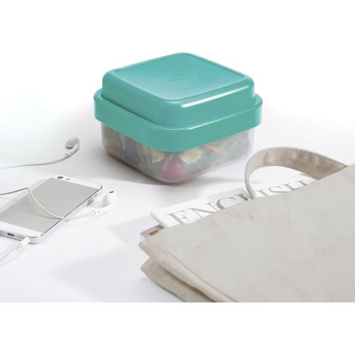 조셉조셉 Joseph Joseph 81066 GoEat Compact 3-in-1 Salad Box, Teal