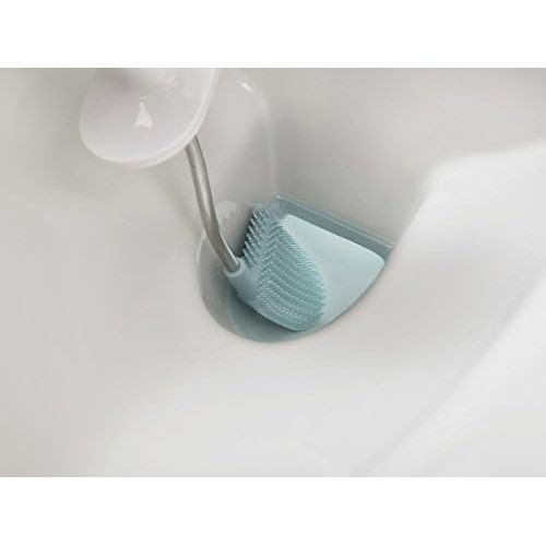 조셉조셉 Joseph Joseph 70506 Flex Toilet Brush with Slim Holder Flexible Anti-Drip, Blue