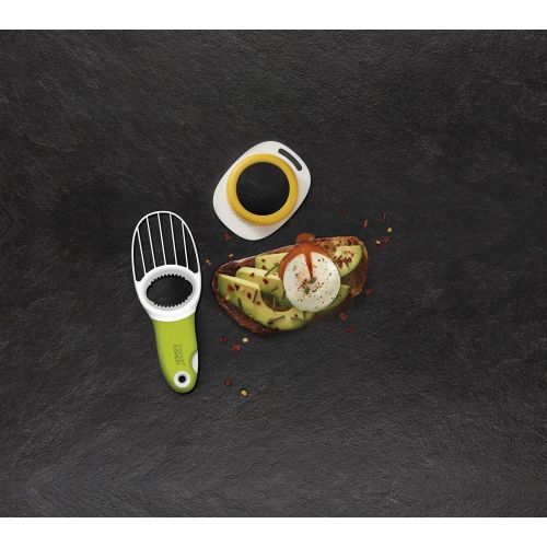 조셉조셉 Joseph Joseph 20114 Breakfast Set with GoAvocado Avocado Slicer and Poach-Pro Egg Poacher