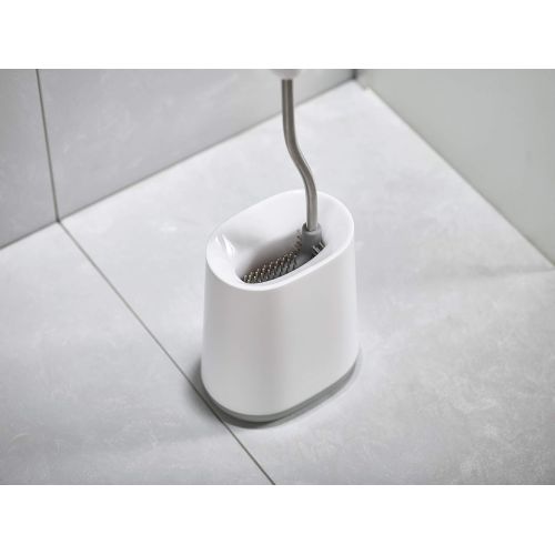 조셉조셉 Joseph Joseph Flex Lite Toilet Brush with Extra Slim Holder Flexible Anti-Drip Head, 1 EA, Gray