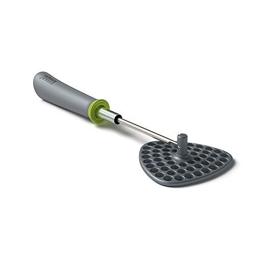 조셉조셉 Joseph Joseph 10161 Delta Folding Potato Masher Stores Flat Space Saving Locking, One-Size, Gray/Green