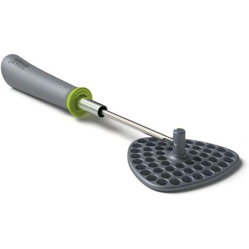 조셉조셉 Joseph Joseph 10161 Delta Folding Potato Masher Stores Flat Space Saving Locking, One-Size, Gray/Green