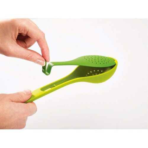 조셉조셉 Joseph Joseph 20075 Gusto Spice and Herb Infuser Spoon with Herb Stripper Soups Stews Casseroles, Green