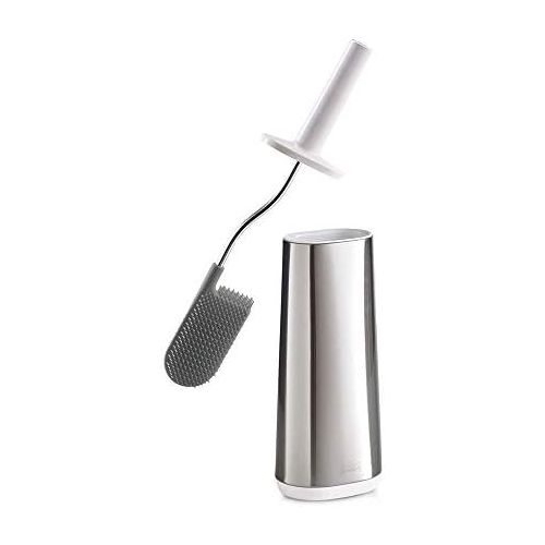 조셉조셉 Joseph Joseph 70517 Flex Toilet Brush with Slim Holder Flexible Anti-Drip, Stainless Steel