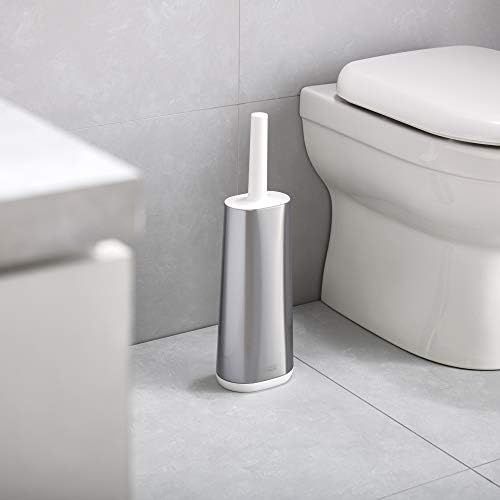 조셉조셉 Joseph Joseph 70517 Flex Toilet Brush with Slim Holder Flexible Anti-Drip, Stainless Steel