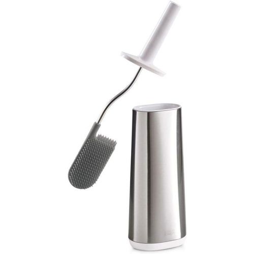 조셉조셉 Joseph Joseph 70517 Flex Toilet Brush with Slim Holder Flexible Anti-Drip, Stainless Steel