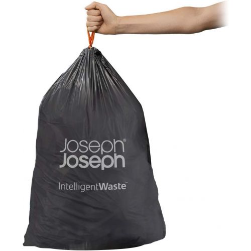 조셉조셉 Joseph Joseph 30028 Intelligent Waste IW5 Compaction Bin Liners for Titan 5 gallon/20 liter, Black