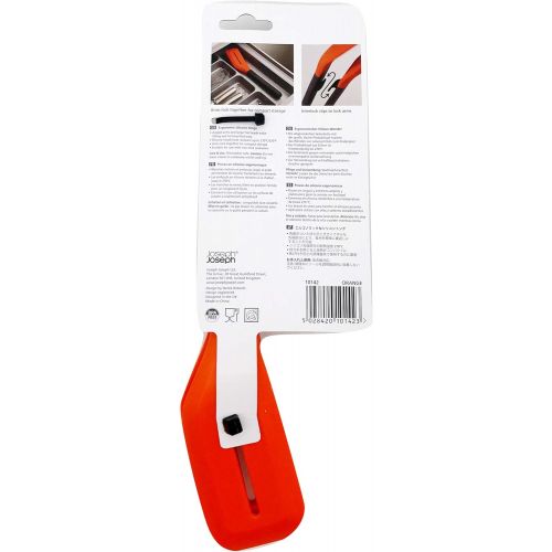 조셉조셉 Joseph Joseph 10142 Turner Ergonomic Silicone Tongs, Orange