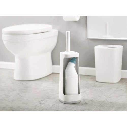 조셉조셉 Joseph Joseph Flex Toilet Brush with Holder and Storage Caddy, Gray