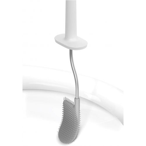 조셉조셉 Joseph Joseph Flex Toilet Brush with Holder and Storage Caddy, Gray