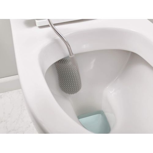 조셉조셉 Joseph Joseph Flex Toilet Brush with Holder and Storage Caddy, Gray