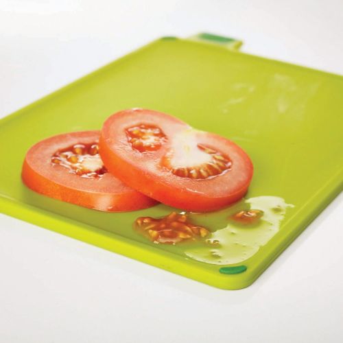 조셉조셉 Joseph Joseph 60098 Index Cutting Board Set with Storage Case Plastic Color Coded Dishwasher-Safe, Mini, Gray