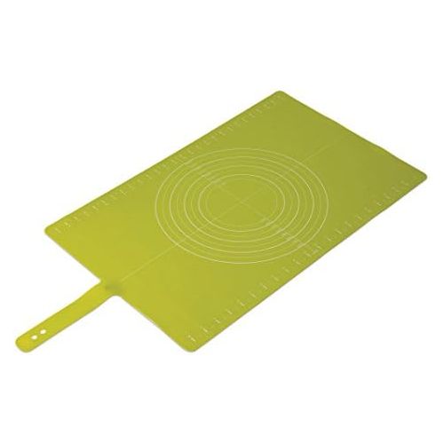 조셉조셉 Joseph Joseph 20031 Silicone Roll-Up Pastry Mat with Measurements, Green