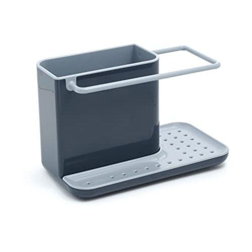 조셉조셉 Joseph Joseph 85022 Sink Caddy Kitchen Sink Organizer Sponge Holder Dishwasher-Safe, Regular, Gray