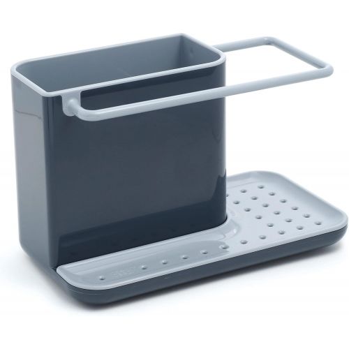 조셉조셉 Joseph Joseph 85022 Sink Caddy Kitchen Sink Organizer Sponge Holder Dishwasher-Safe, Regular, Gray