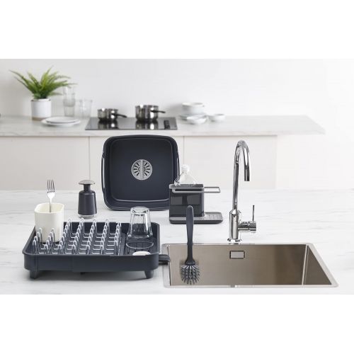 조셉조셉 Joseph Joseph 85022 Sink Caddy Kitchen Sink Organizer Sponge Holder Dishwasher-Safe, Regular, Gray