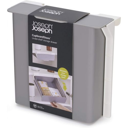 조셉조셉 Joseph Joseph 85148 CupboardStore Under-Shelf Pull Out Drawer Storage Organizer for Cabinet, Gray