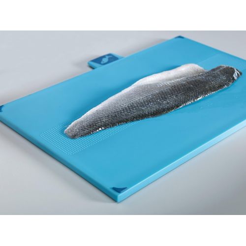 조셉조셉 Joseph Joseph 60096 Index Plastic Cutting Board Set with 4 Matching Knives and Storage Case Color-Coded Dishwasher-Safe Non-Slip, Small, Silver