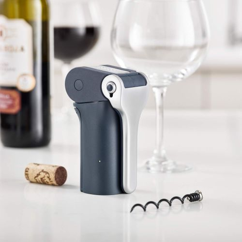 조셉조셉 Joseph Joseph 20099 BarWise Compact Folding Lever Corkscrew Wine Opener with Foil Cutter, One-size, Blue