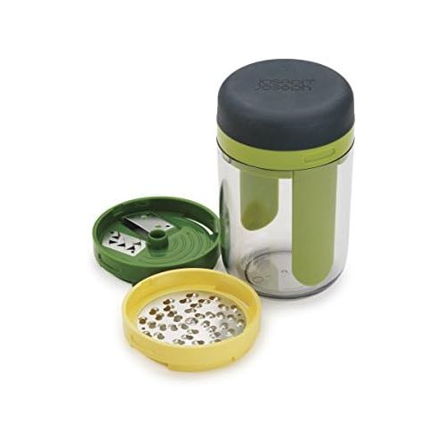 조셉조셉 Joseph Joseph 20105 Spiro Vegetable Spiral Slicer Handheld 3 Blade Veggie Pasta Noodle Spaghetti Grater, One size, Green