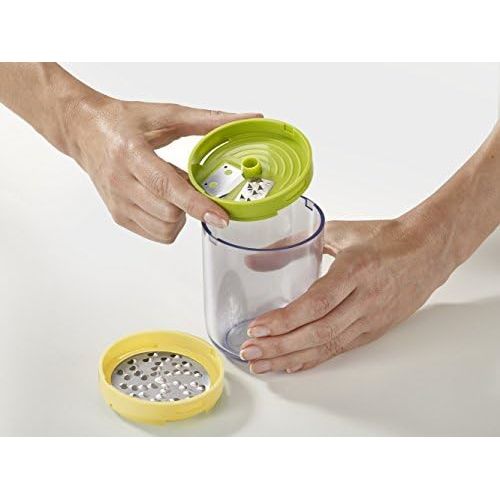 조셉조셉 Joseph Joseph 20105 Spiro Vegetable Spiral Slicer Handheld 3 Blade Veggie Pasta Noodle Spaghetti Grater, One size, Green