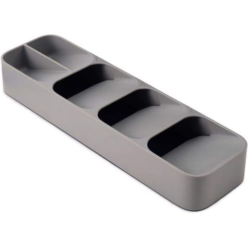 조셉조셉 Joseph Joseph 85119 DrawerStore Kitchen Drawer Organizer Tray for Cutlery Silverware, Gray