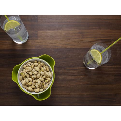 조셉조셉 Joseph Joseph DDWG010GB Double Dish Pistachio Bowl and Snack Serving Bowl, Green/White