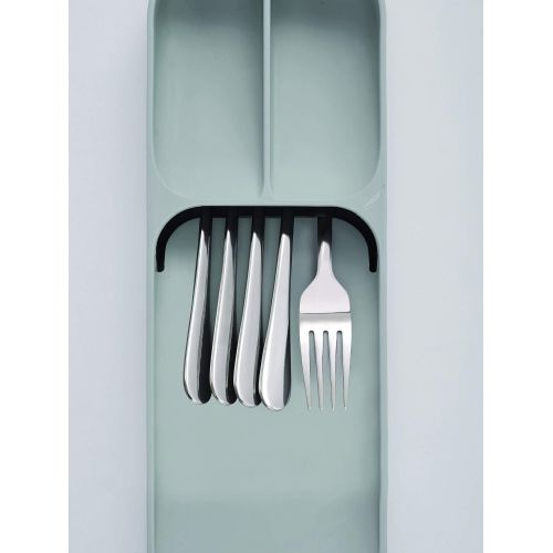 조셉조셉 Joseph Joseph 10511 DrawerStore Set Kitchen Drawer Organizer Tray for Cutlery and Knives, Gray
