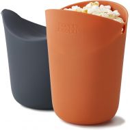 [아마존베스트]Joseph Joseph M-Cuisine Microwave Popcorn Popper Maker Single Serve Portion Silicone Food Safe, 2-piece, Multicolored