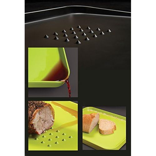 조셉조셉 [아마존베스트]Joseph Joseph Non-Slip Multifunction Chopping Board, Large, White - JJ151, Green, 37.5x29.5x2.5 cm