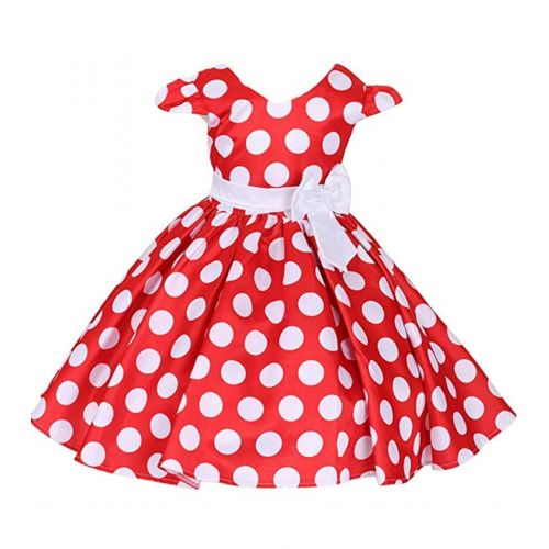  Jossica Little Girls Polka Dot Skirt Cap with Headband Princess Birthday Mouse Costume Fancy Dress Up