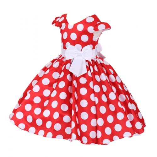  Jossica Little Girls Polka Dot Skirt Cap with Headband Princess Birthday Mouse Costume Fancy Dress Up