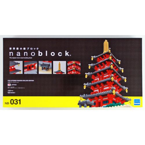  Jouets et jeux Kawada Nanoblock NB-031 Five-Storied Pagoda Deluxe Edition 1350pcs