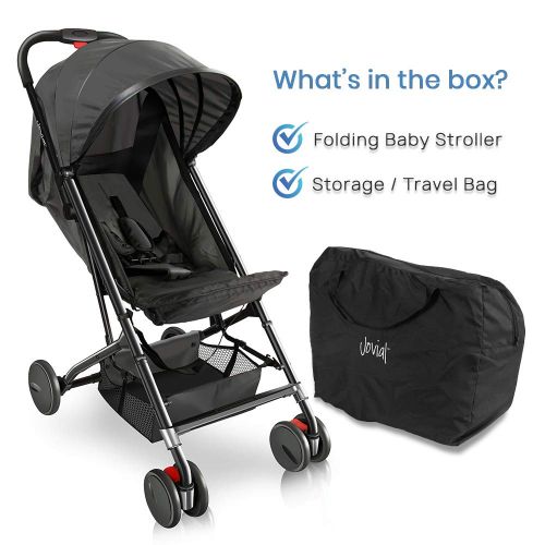  Jovial Portable Folding Lightweight Baby Stroller - Smallest Foldable Compact Stroller Airplane Travel...