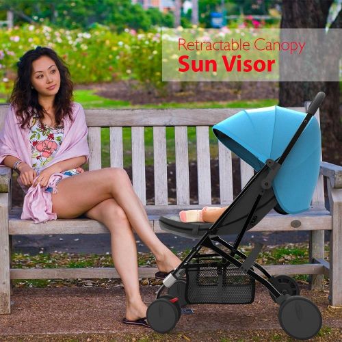  Jovial Portable Folding Lightweight Baby Stroller - Smallest Foldable Compact Stroller Airplane Travel...