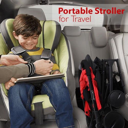  Jovial Portable Folding Lightweight Baby Stroller - Smallest Foldable Compact Stroller Airplane Travel...