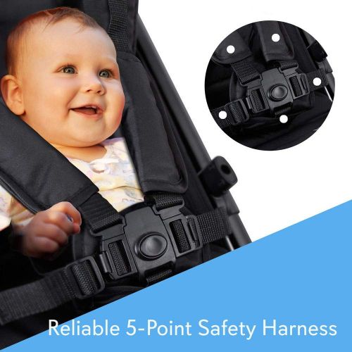  [아마존베스트]Jovial Portable Folding Lightweight Baby Stroller - Smallest Foldable Compact Stroller Airplane Travel ,Compact Storage , 5-Point Safety, Easy 1 Hand Fold, Canopy Sun Shade , Storage Bag