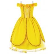 Joy Join Princess Dress (Cinderella,Aurora,Rapunzel,Belle) Costume for Girls Dress Up (3-12Years)