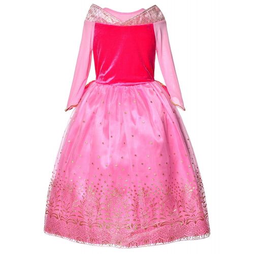  Joy Join Princess Dress (Cinderella,Aurora,Rapunzel,Belle) Costume for Girls Dress Up (3-12Years)