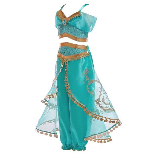  Joy Join Princess Jasmine Costume Outfit for Toddle Girls
