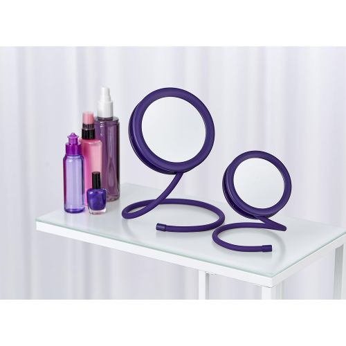  Joy Mangano Set of 2 Handy Hook Mirror, Purple