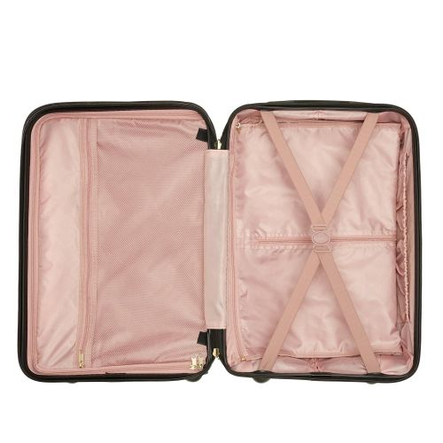  Joy Mangano Hardside Medium Carry-On Luggage, Black Onyx