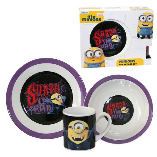  Joy Toy Auswahl Geschirr-Fruehstueck-Set | Porzellan | Minion Ich Einfach Unverbesserlich, Minion Typ:Stuart