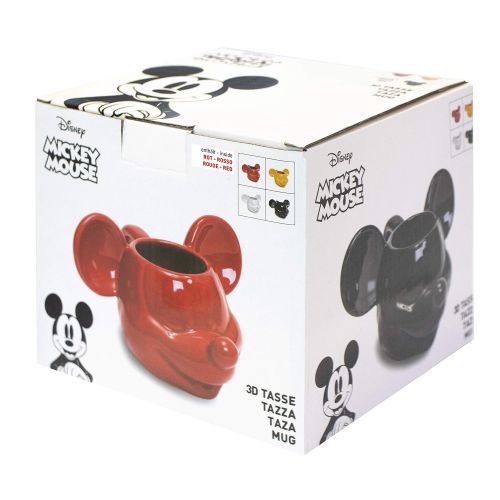  Joy Toy 62126 MICKEY MOUSE 3D KERAMIKTASSE ROT 13,5X12X8,5 CM,