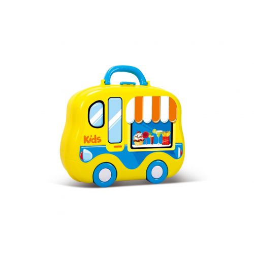  JoyABit Food Truck Kitchen Cook Set .Once its fold, it becomes a food truck .Play and Enjoy this kitchen cook set on the go