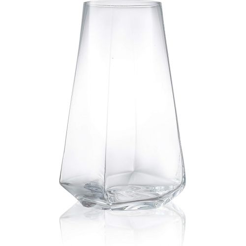  JoyJolt Infiniti Highball Glasses Set of 4 - 18Oz Cocktail Glasses - Glassware Drinking Set - Premium Crystal Glass - Modern and Practical Design - Drinking Glasses for Water, Cocktail, Beer, Juice